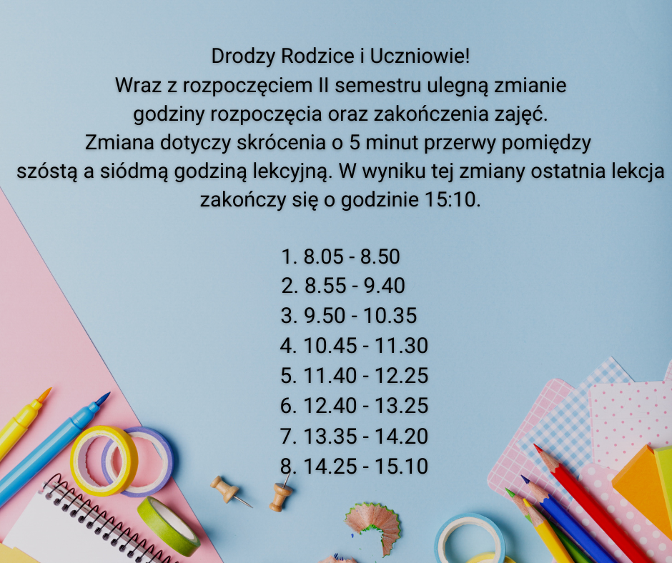 Godziny rozpoczęcia zajęć png