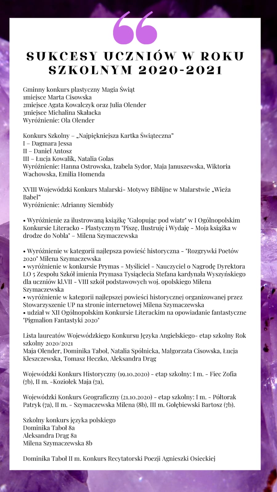 sukcesy uczniów 21